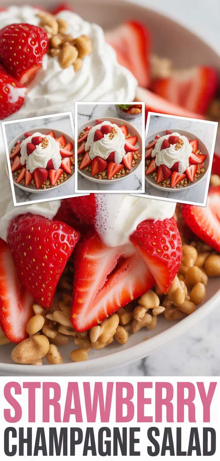 A photo of Strawberry Crunch Salad With Champagne Vinaigrette. Recipe