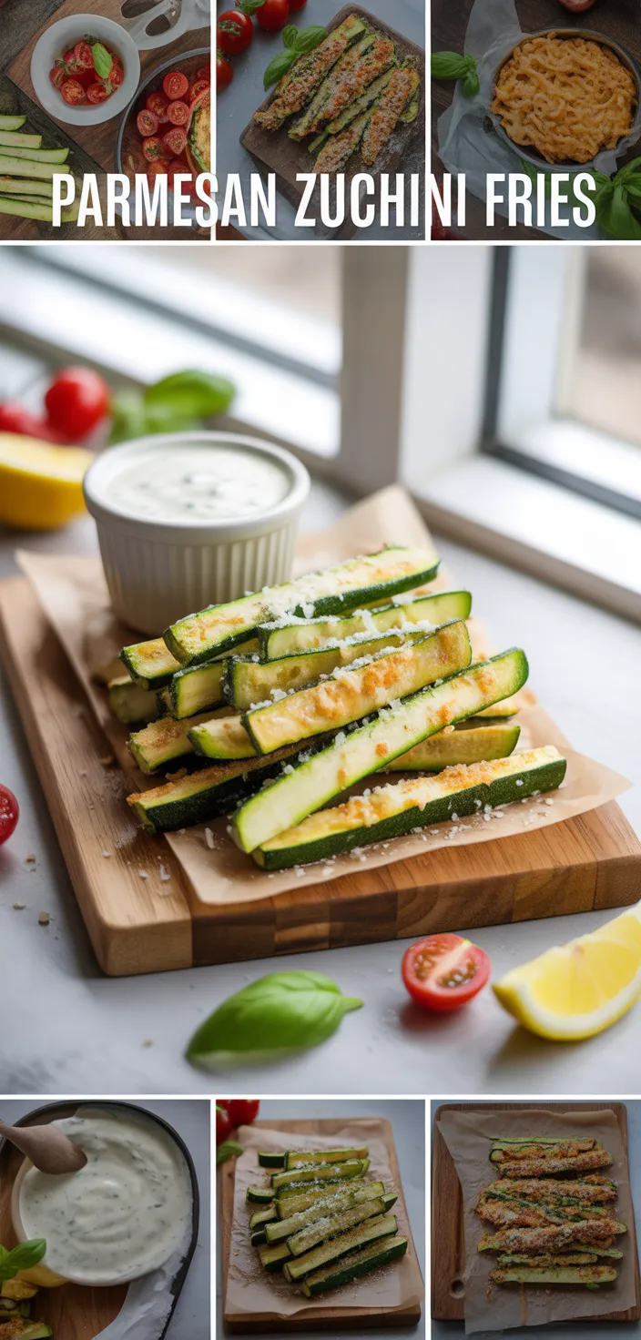 A photo of The Baked Parmesan Zucchini Fries To Make All Summer Long Recipe