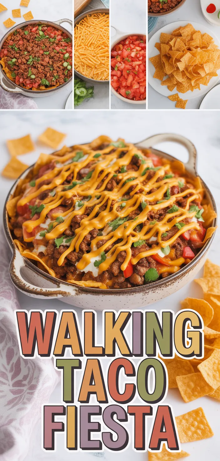 A photo of Walking Taco Casserole: A Fiesta Of Flavors In Every Bite Recipe