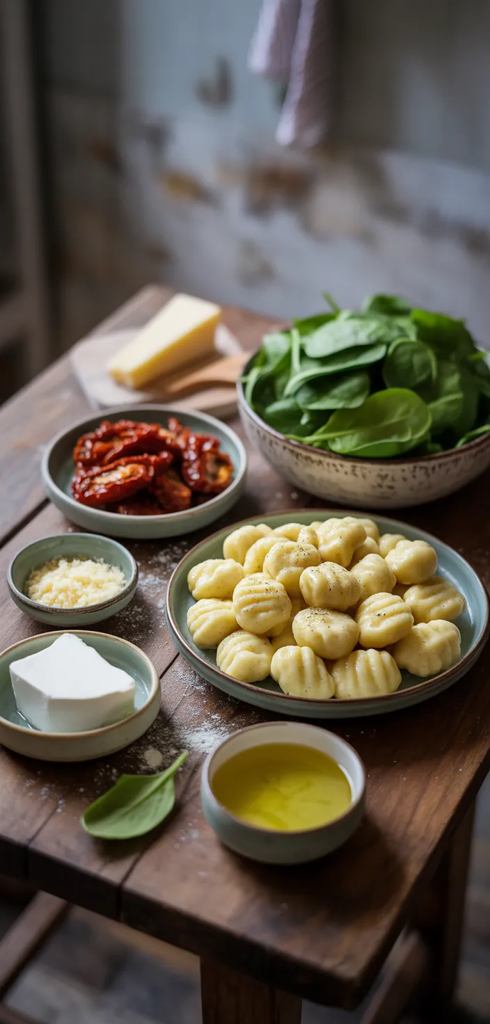 Ingredients photo for Creamy Gnocchi With Sun Recipe