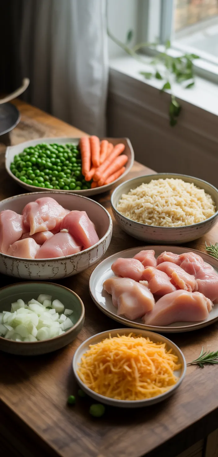 Ingredients photo for Crock Pot Chicken And Rice Recipe