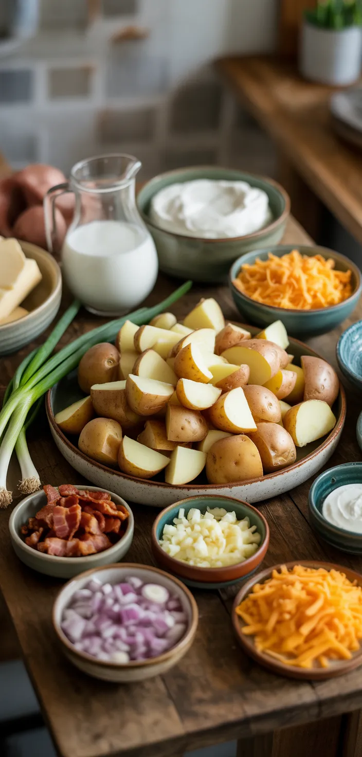 Ingredients photo for Crock Pot Crack Potato Soup Recipe