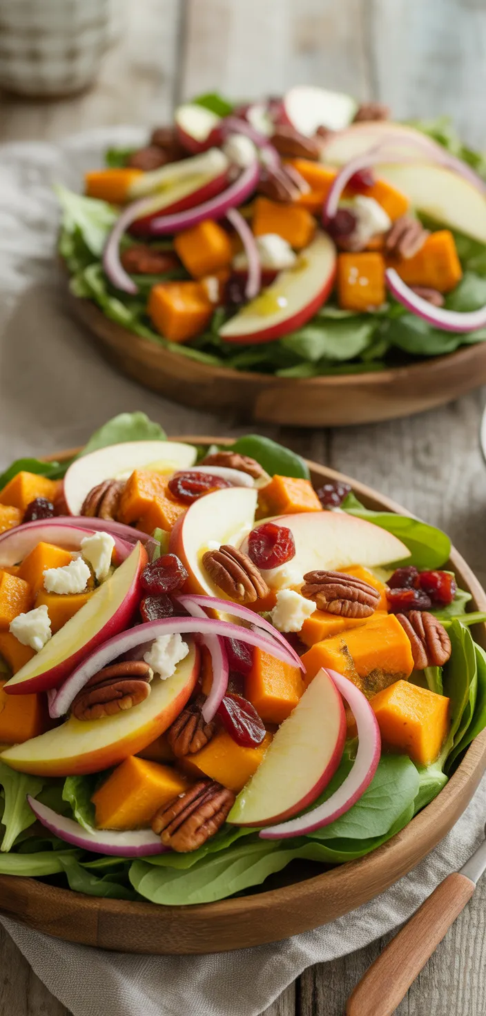Ingredients photo for Fall Harvest Salad With Butternut Squash And Apple Recipe