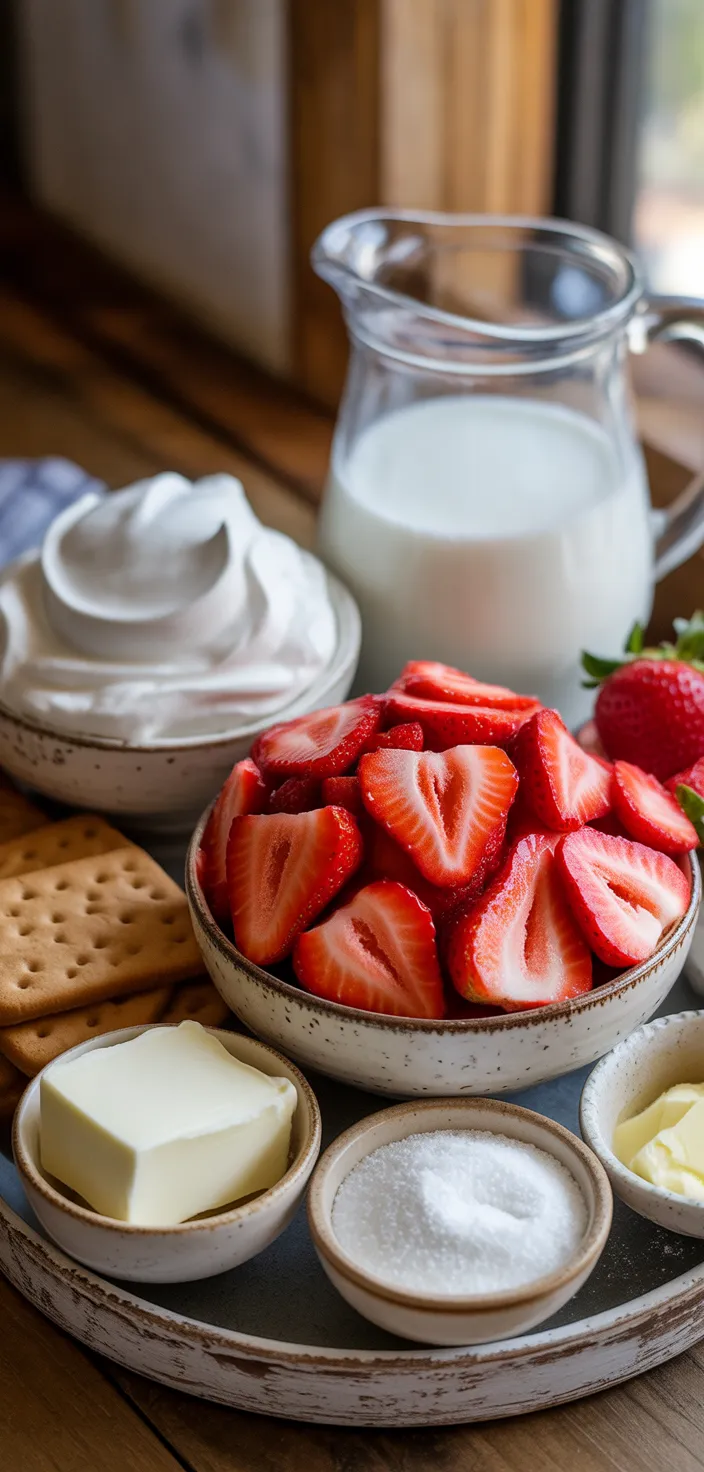Ingredients photo for Fresh Strawberry Yum Yum Recipe