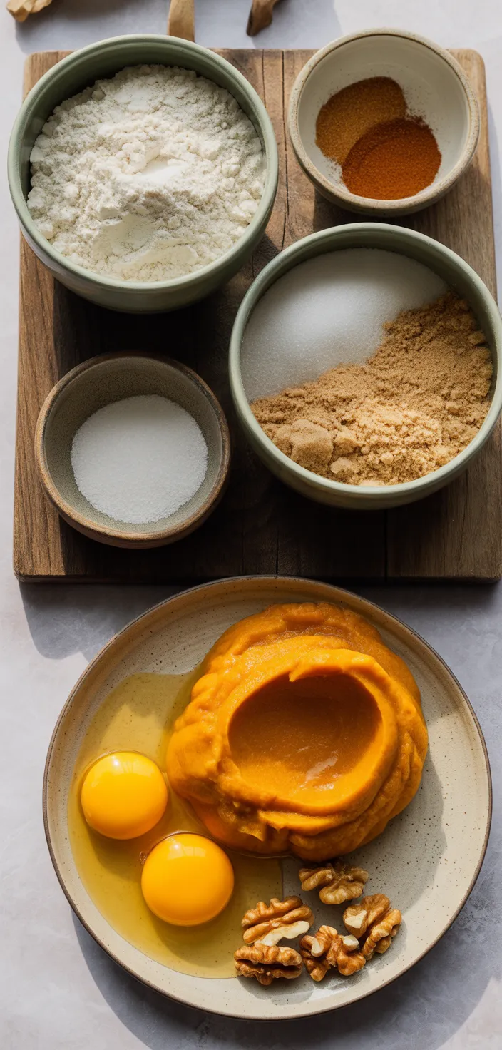 Ingredients photo for Pumpkin Bread Recipe