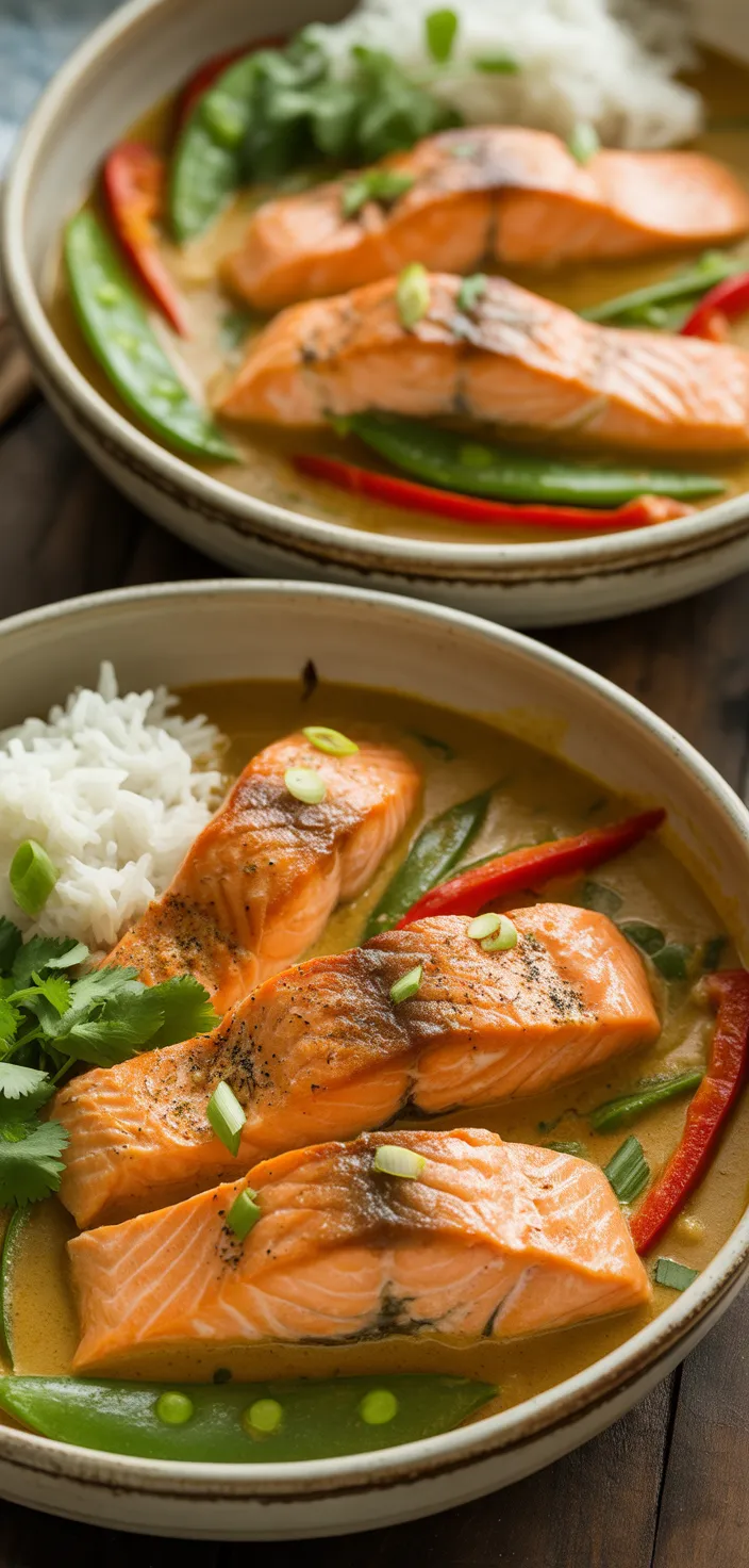 Ingredients photo for Salmon Coconut Curry (Thai Inspired) Recipe