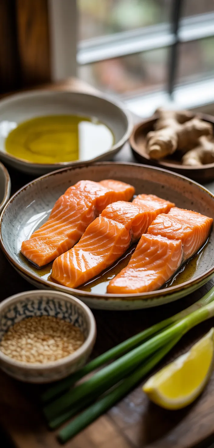 Ingredients photo for Air Fryer Teriyaki Salmon Recipe