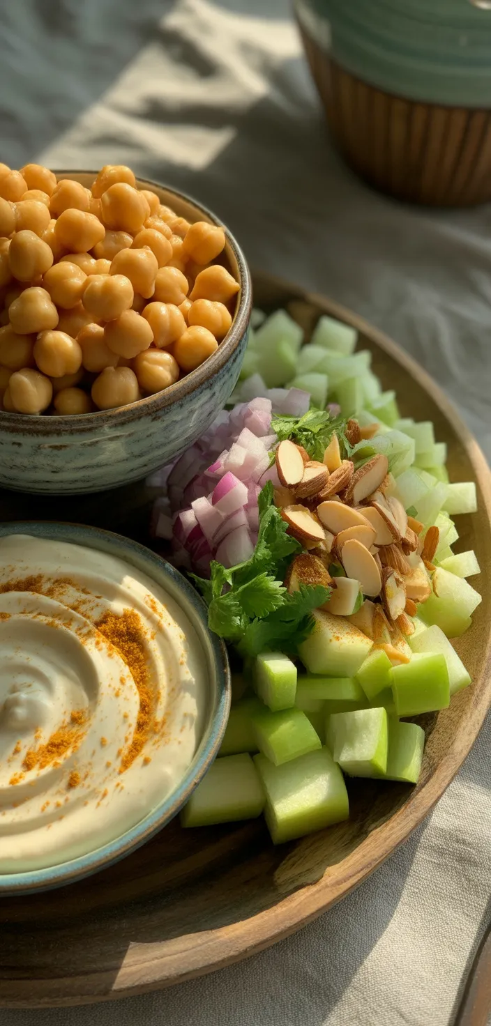 Ingredients photo for Best Curried Chickpea Salad Recipe