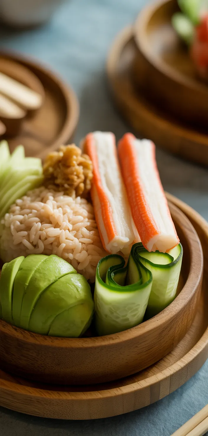 Ingredients photo for California Crab Rolls (Sushi) Recipe