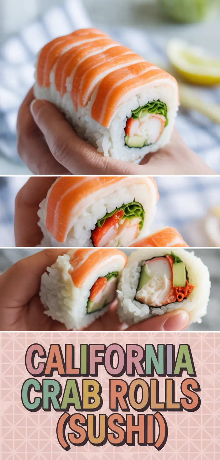 A photo of California Crab Rolls (Sushi) Recipe