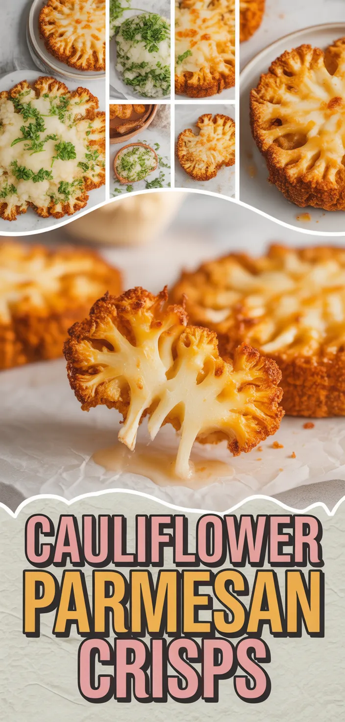 A photo of Cauliflower Parmesan Crisps Recipe