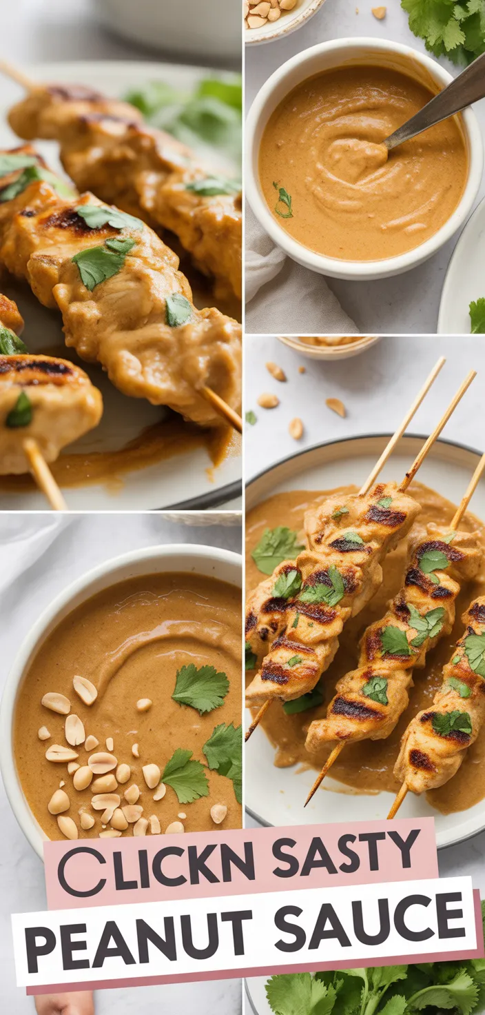 A photo of Chicken Satay With Peanut Sauce Recipe