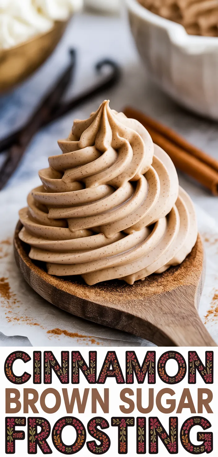 A photo of Cinnamon Brown Sugar Frosting Recipe