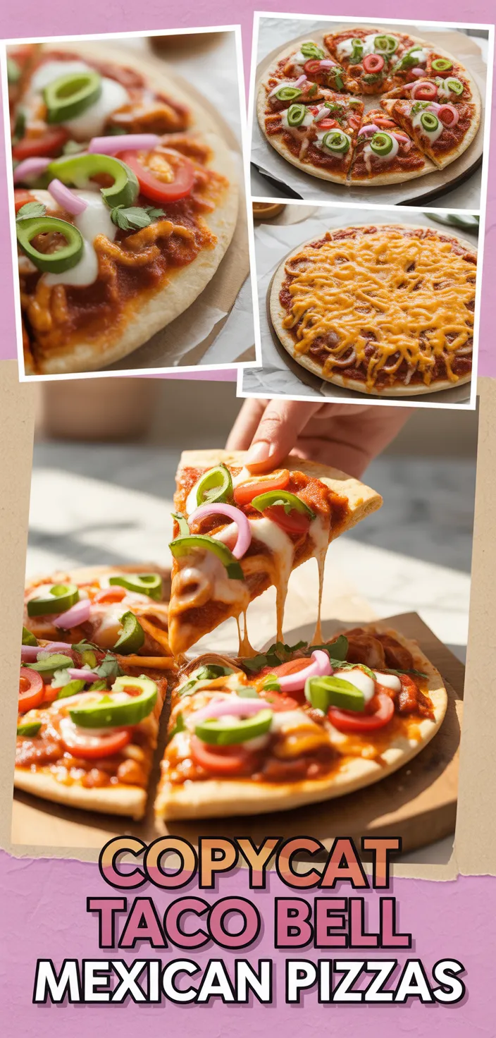 A photo of Copycat Taco Bell Mexican Pizzas Recipe