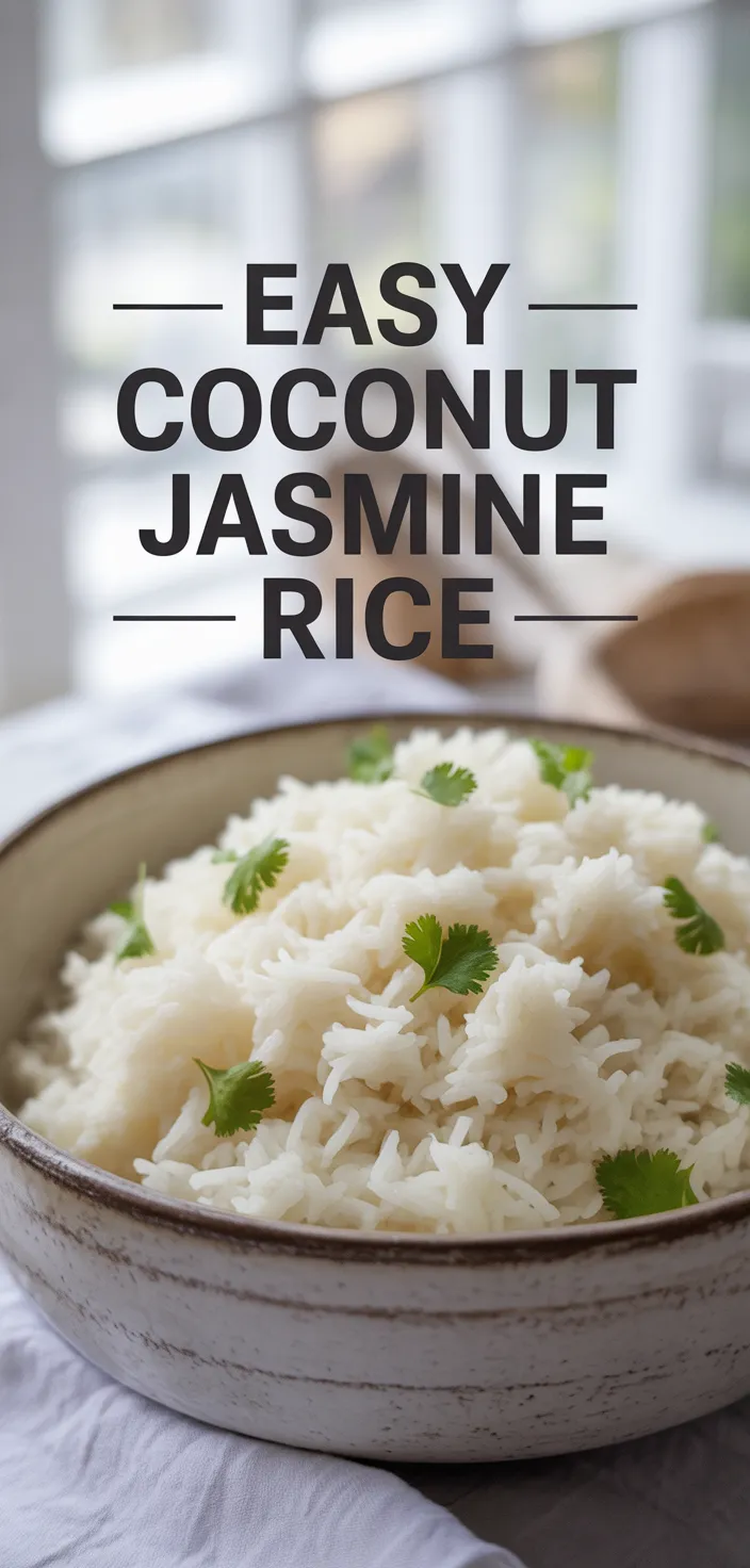 A photo of Easy Coconut Jasmine Rice Recipe