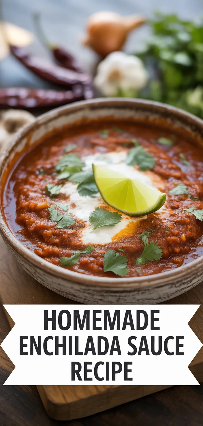 A photo of Homemade Enchilada Sauce Recipe