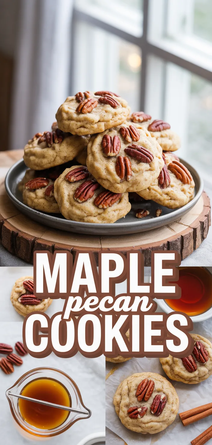 A photo of Maple Pecan Cookies Recipe