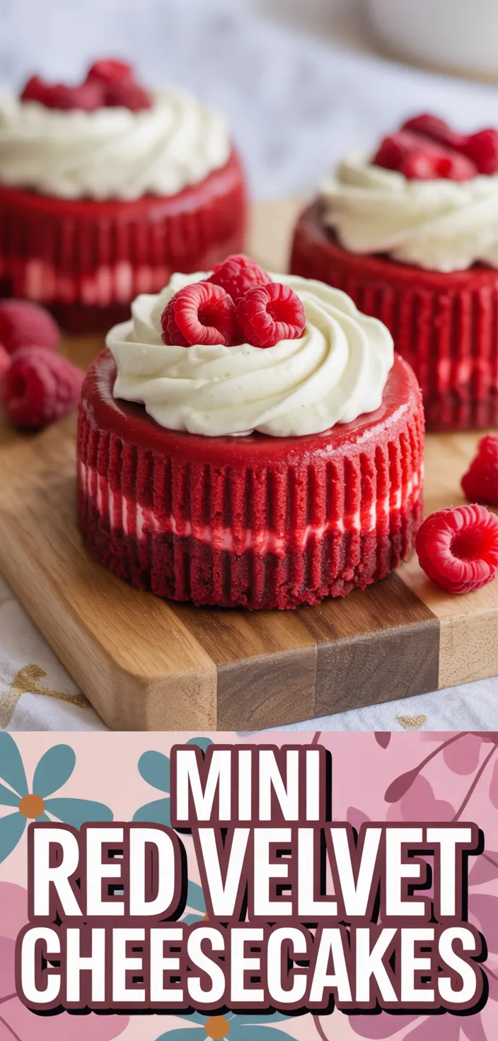A photo of Mini Red Velvet Cheesecakes Recipe