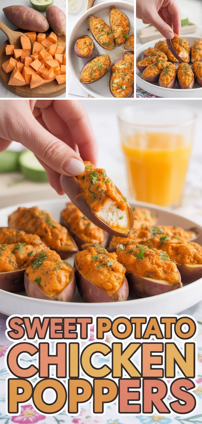 A photo of Sweet Potato Chicken Poppers Recipe