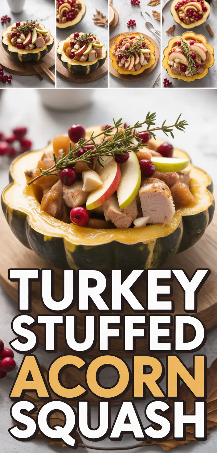 A photo of Turkey Stuffed Acorn Squash Recipe
