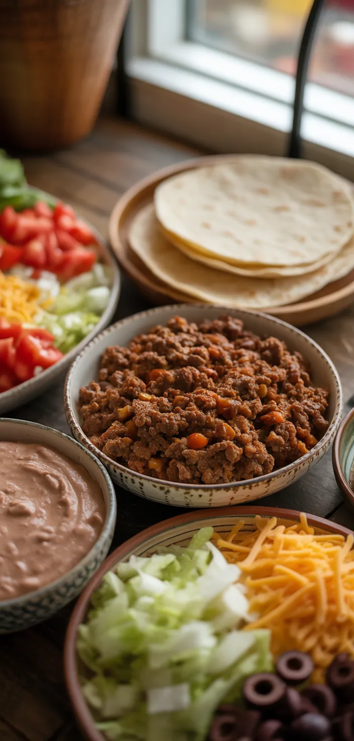 Ingredients photo for Copycat Taco Bell Mexican Pizzas Recipe