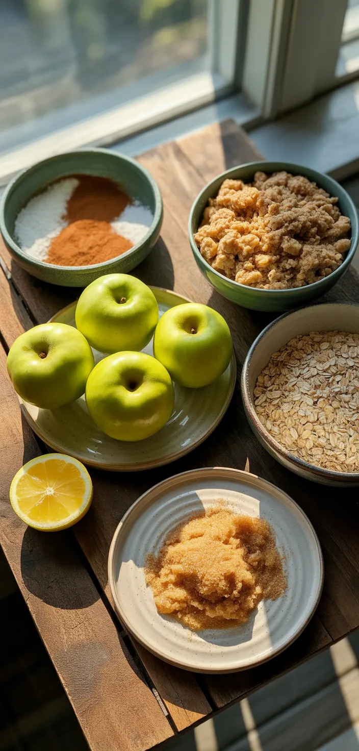 Ingredients photo for Easy Apple Crisp Recipe