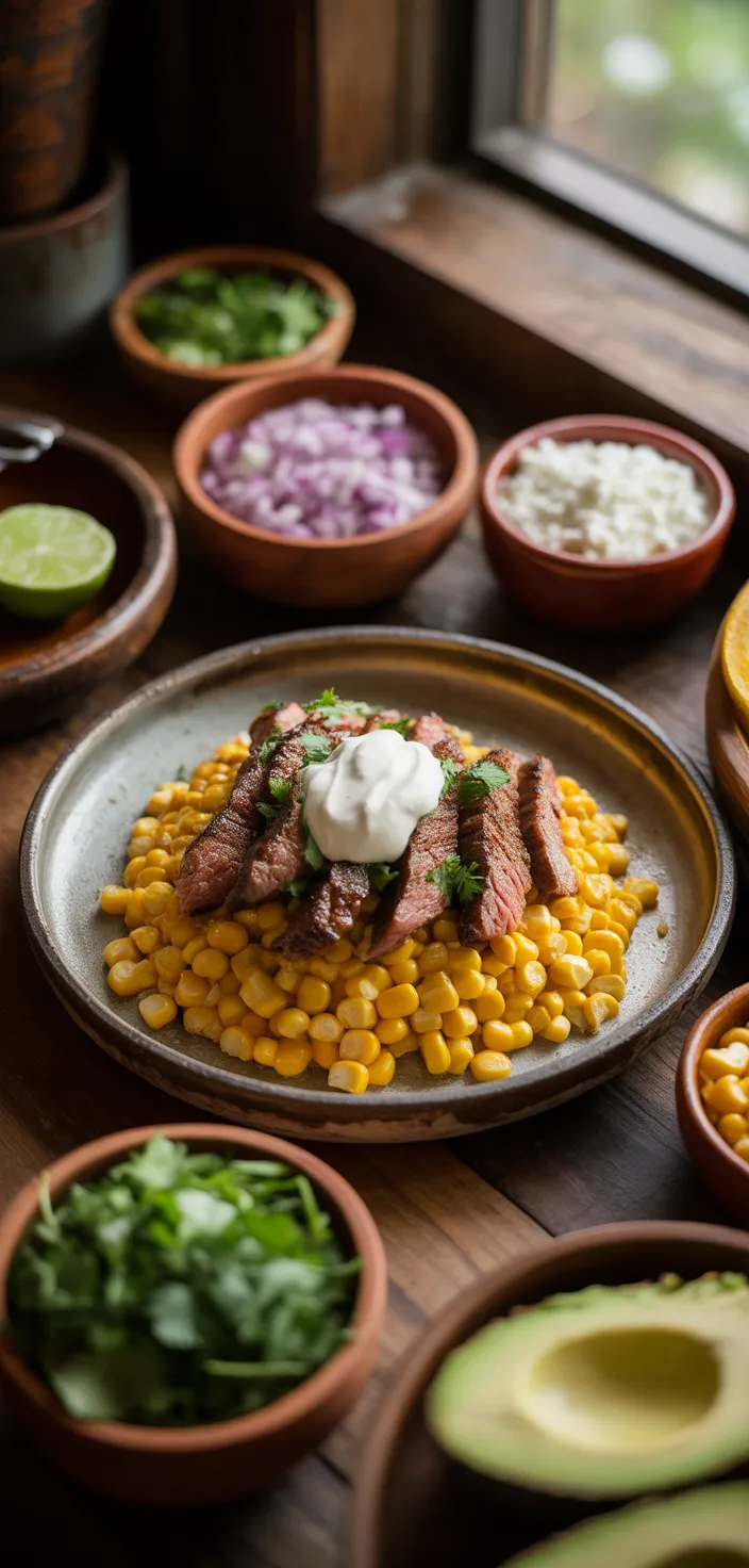 Ingredients photo for Grilled Steak Elote Tacos Recipe