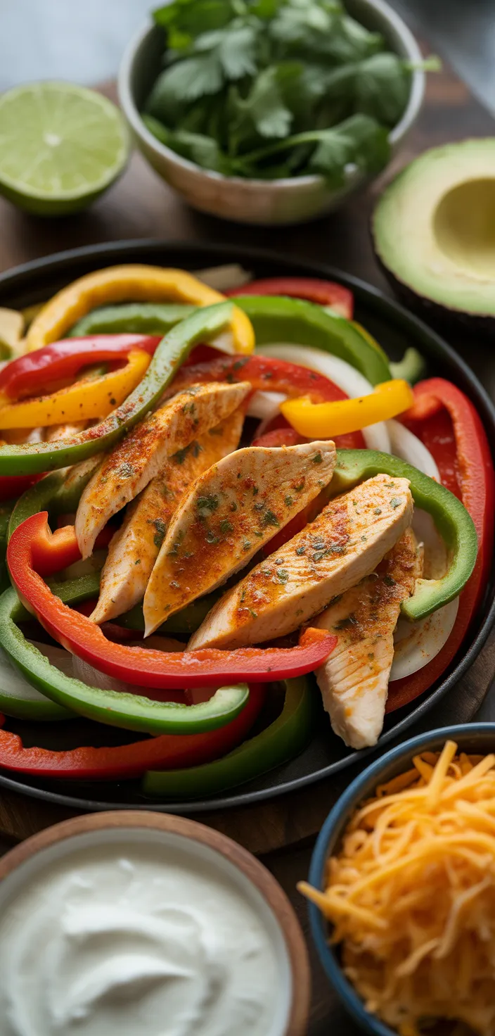 Ingredients photo for Healthy Sheet Pan Chicken Fajitas Recipe