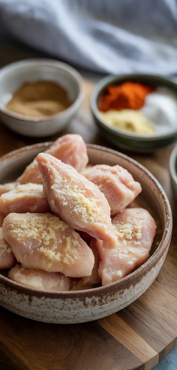 Ingredients photo for Keto Air Fryer Chicken Nuggets Recipe