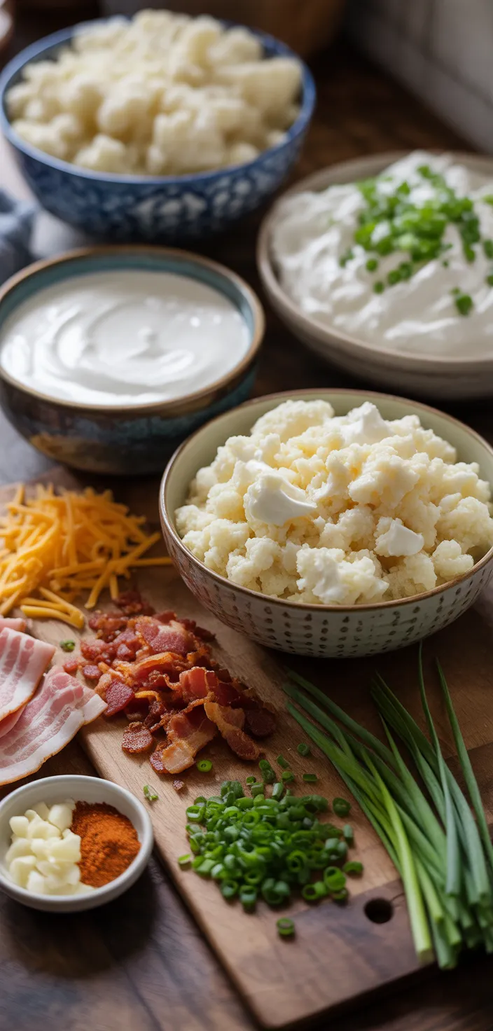 Ingredients photo for Loaded Rice Cauliflower Recipe