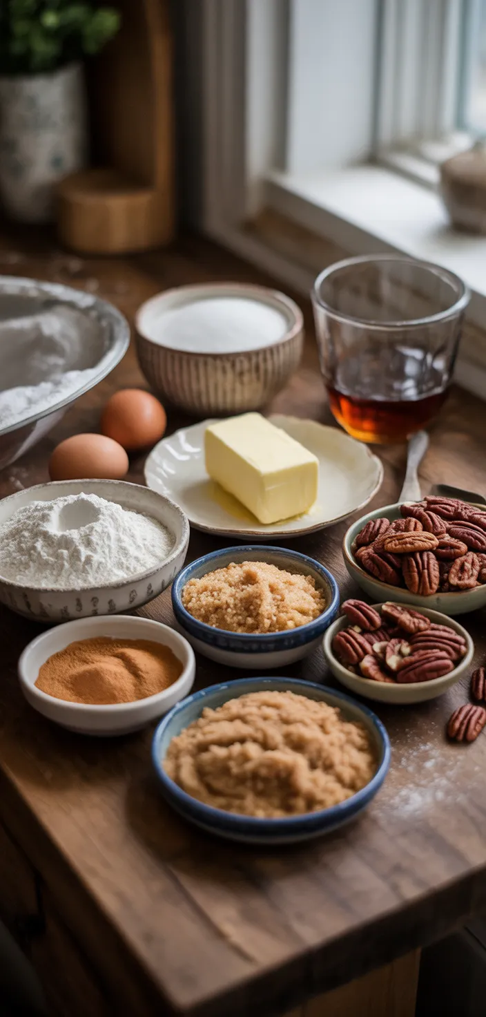 Ingredients photo for Maple Pecan Cookies Recipe