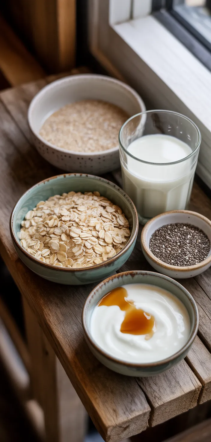 Ingredients photo for Overnight Oats Recipe