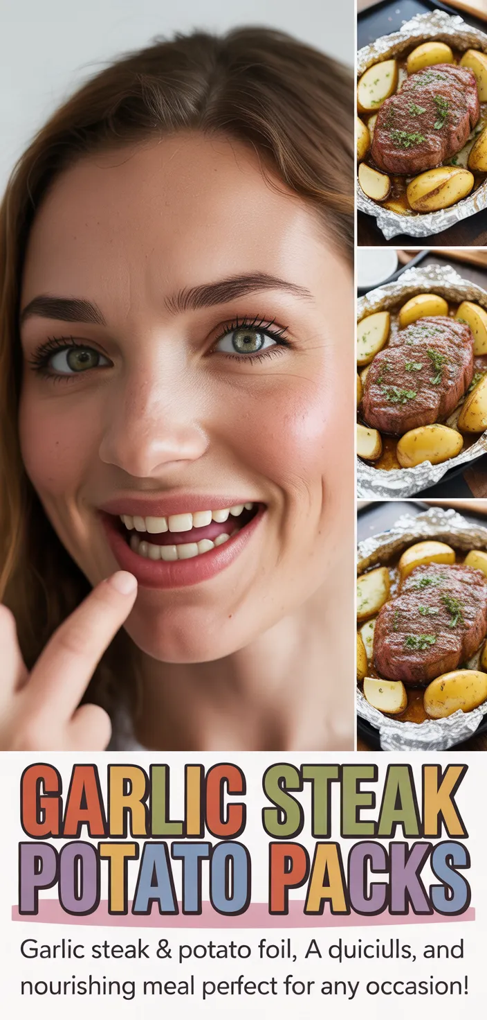 A photo of Garlic Butter Steak & Potato Foil Packs Recipe