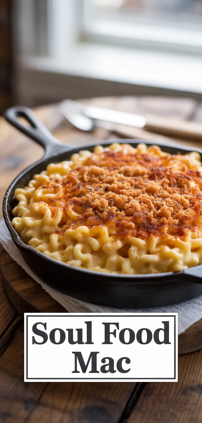 A photo of Soul Food Southern Baked Mac And Cheese Recipe