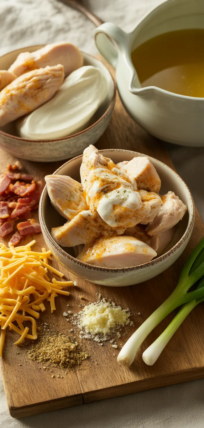 Ingredients photo for Crack Chicken Recipe