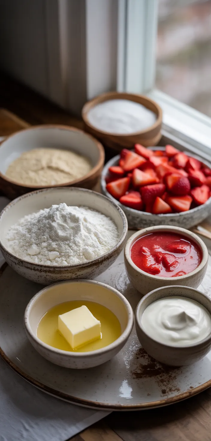 Ingredients photo for Keto Strawberries And Cream Cake Recipe
