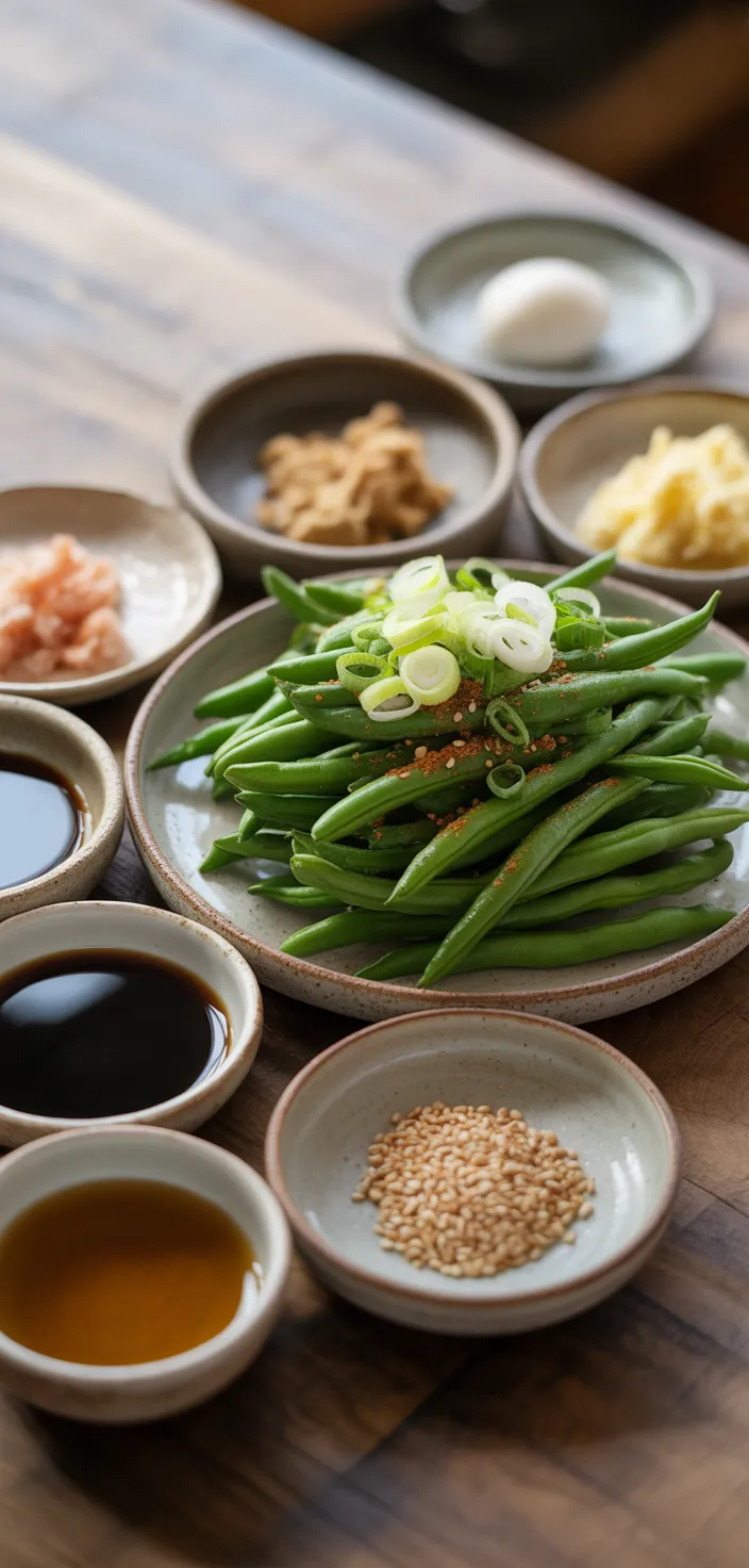 Ingredients photo for Miso Green Beans Recipe