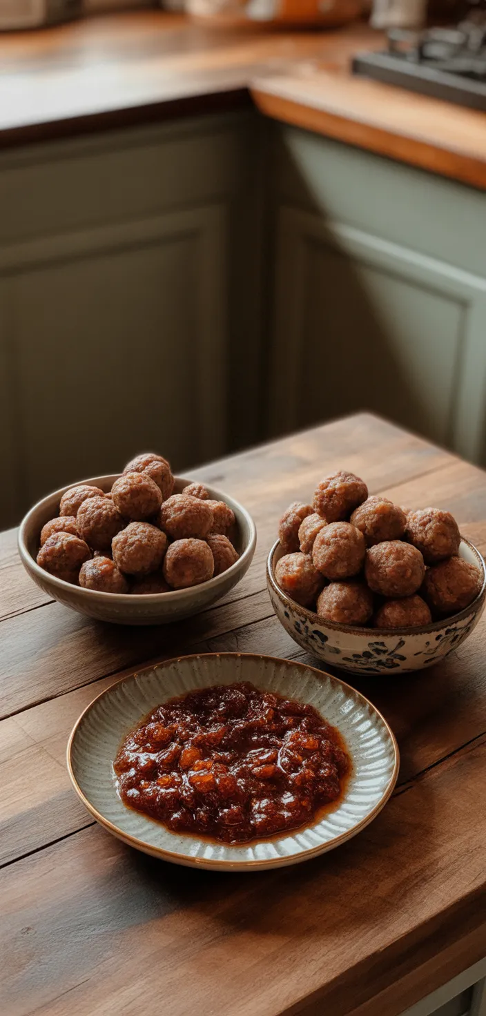 Ingredients photo for The Best Crockpot Grape Jelly Meatballs Recipe