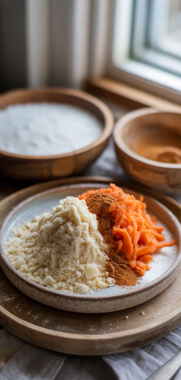 Ingredients photo for Almond Flour Carrot Cake Recipe