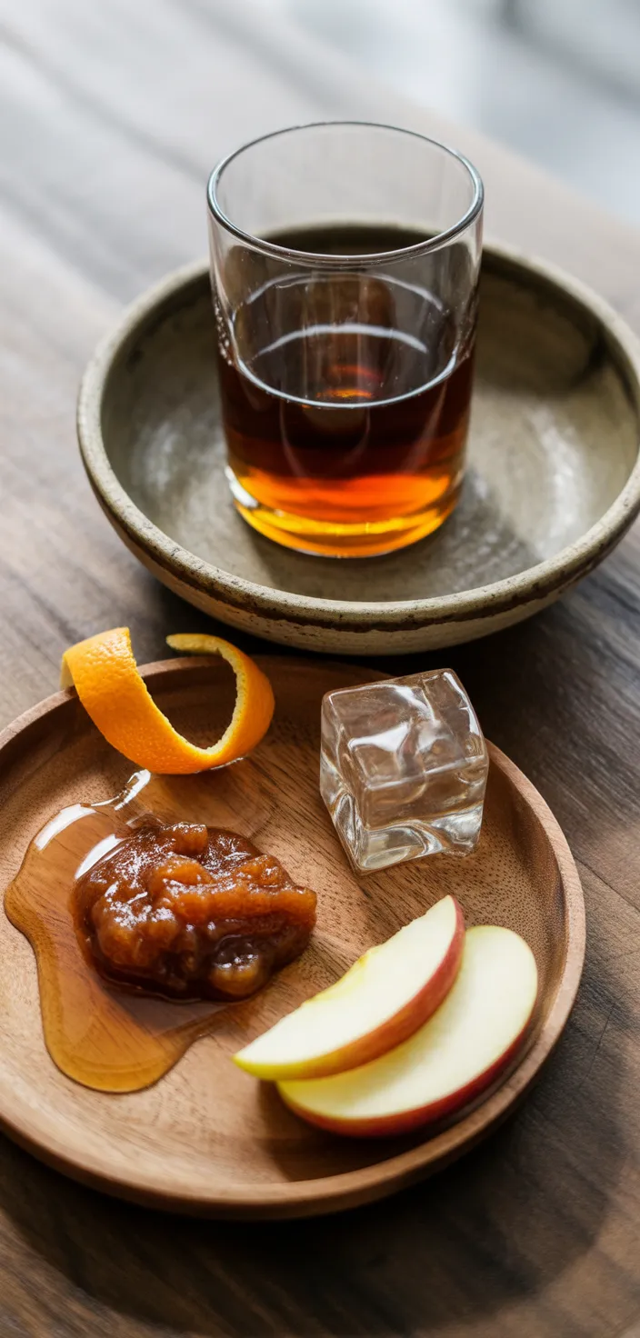 Ingredients photo for Apple Butter Old Fashioned Cocktail Recipe