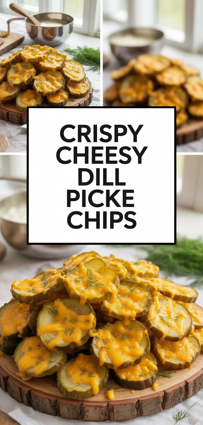 A photo of Crispy Cheesy Dill Pickle Chips Recipe