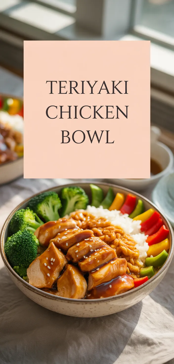 A photo of Delicious Teriyaki Chicken Rice Bowl For Busy Nights Recipe