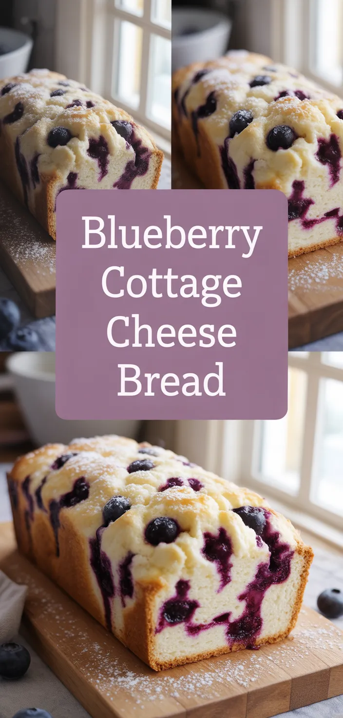 A photo of Fluffy Cottage Cheese Blueberry Cloud Bread Recipe