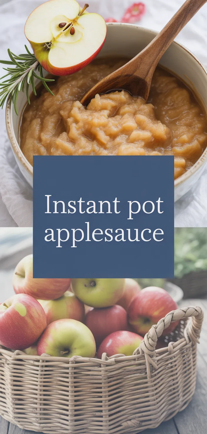 A photo of Instant Pot Applesauce (Sugar Free   Easy) Recipe