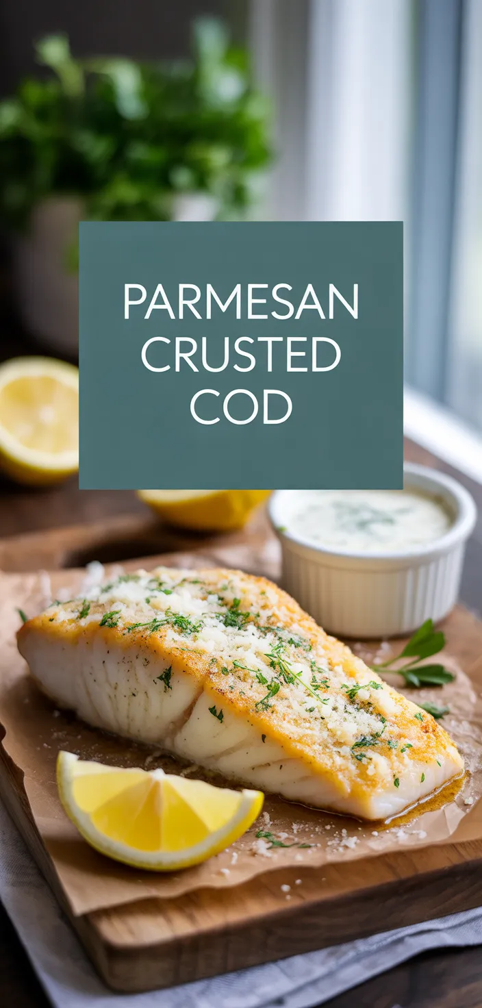 A photo of Parmesan Crusted Cod Recipe
