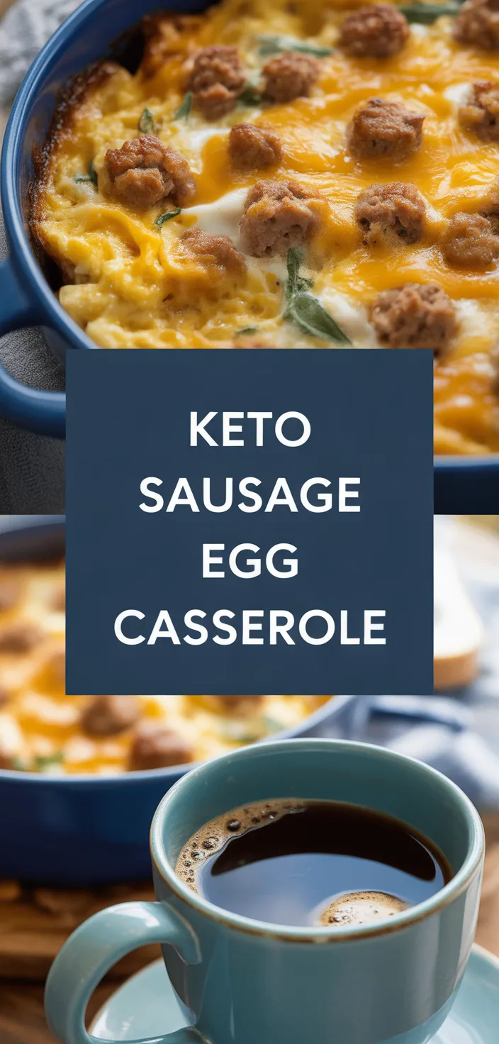 A photo of Sausage & Egg Keto Breakfast Casserole Recipe