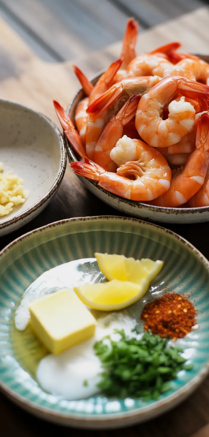Ingredients photo for Quick & Easy Garlic Butter Shrimp Recipe