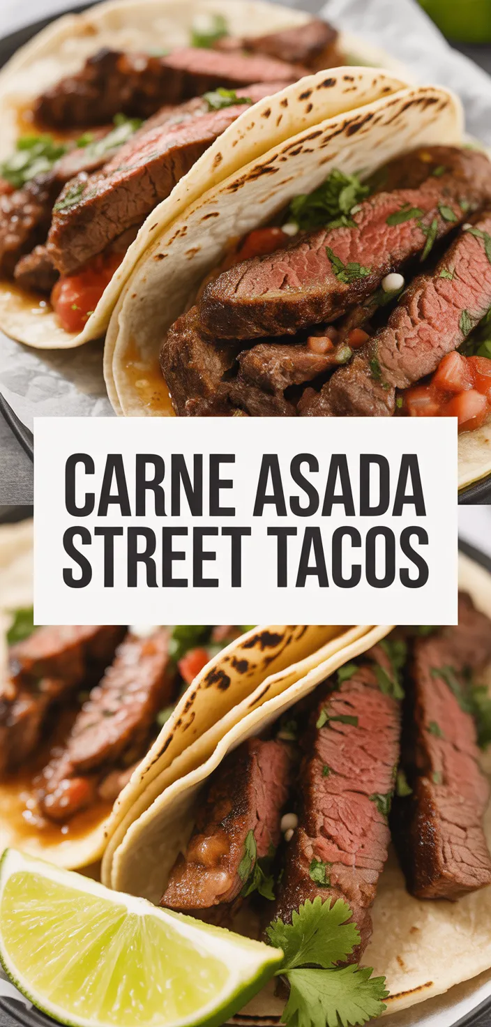 A photo of Carne Asada Street Tacos Recipe