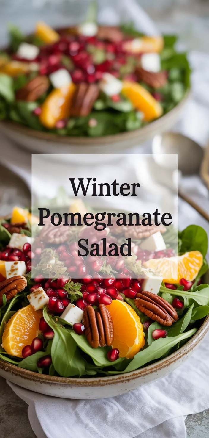A photo of Healthy Winter Salad With Pomegranate: A Festive Healthy Treat Recipe