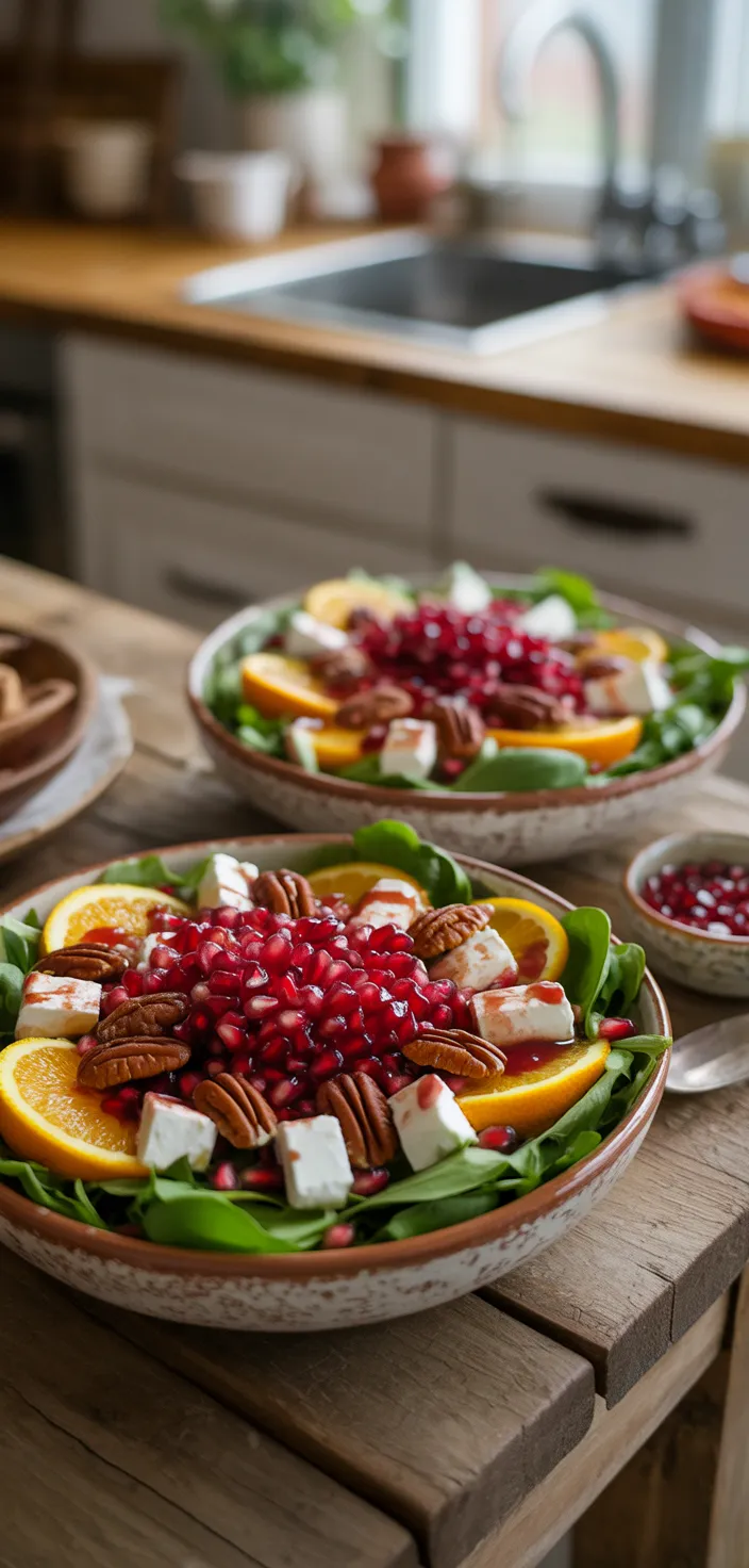 Ingredients photo for Healthy Winter Salad With Pomegranate: A Festive Healthy Treat Recipe